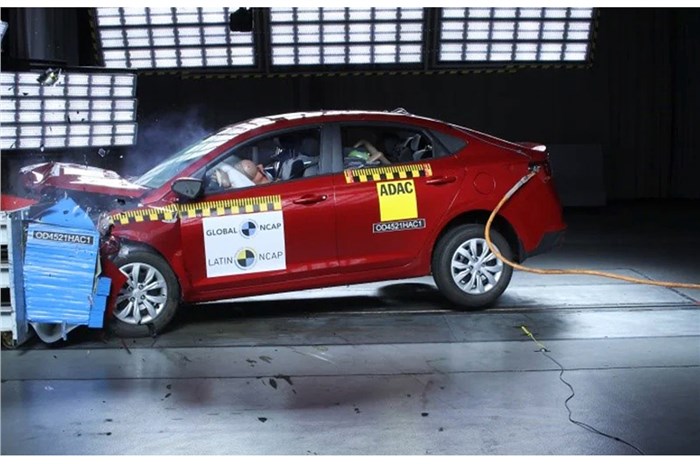 Hyundai Verna 2022 получила 0 звезд за краш-тест