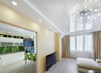 Натяжные потолки: виды и особенности материалов