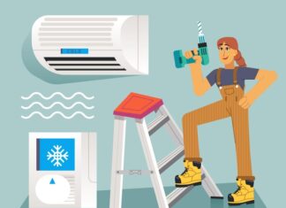 Монтаж кондиционера в квартире профессиональным мастером