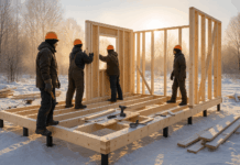 Можно ли строить каркасный дом зимой?